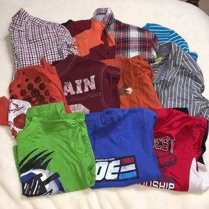11 Boys EUC Shirts Long & Short Sleeves Size 5/6